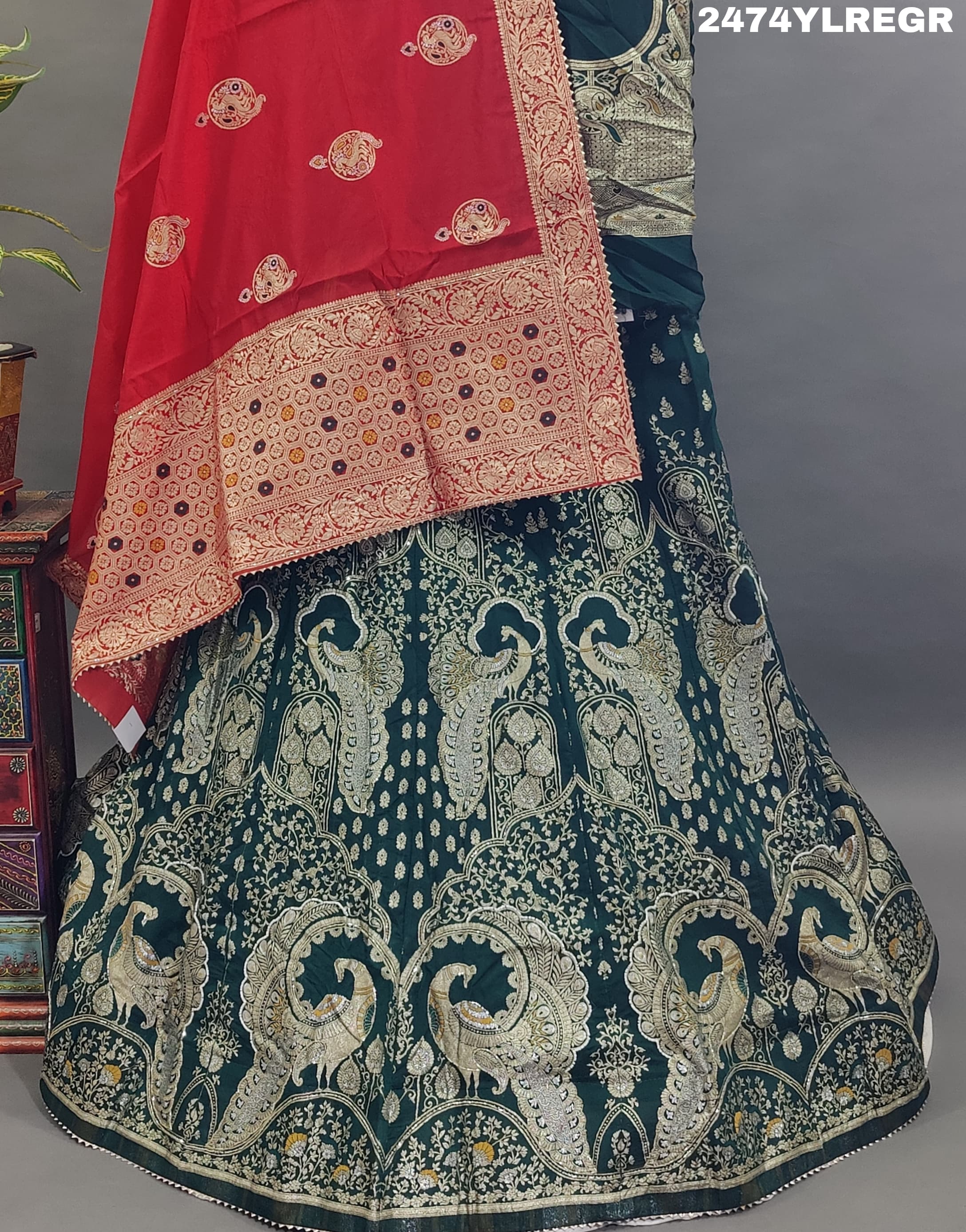 KcPc Elegant Cutdana Work Lehenga in Banarasi Style BTU