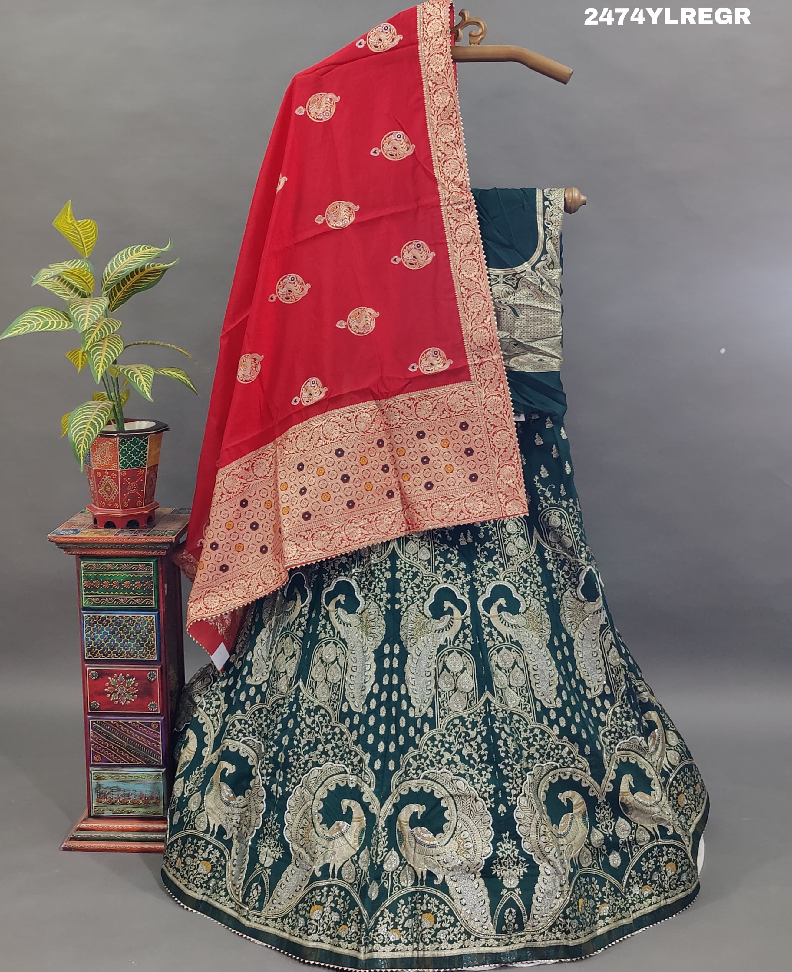 KcPc Elegant Cutdana Work Lehenga in Banarasi Style BTU