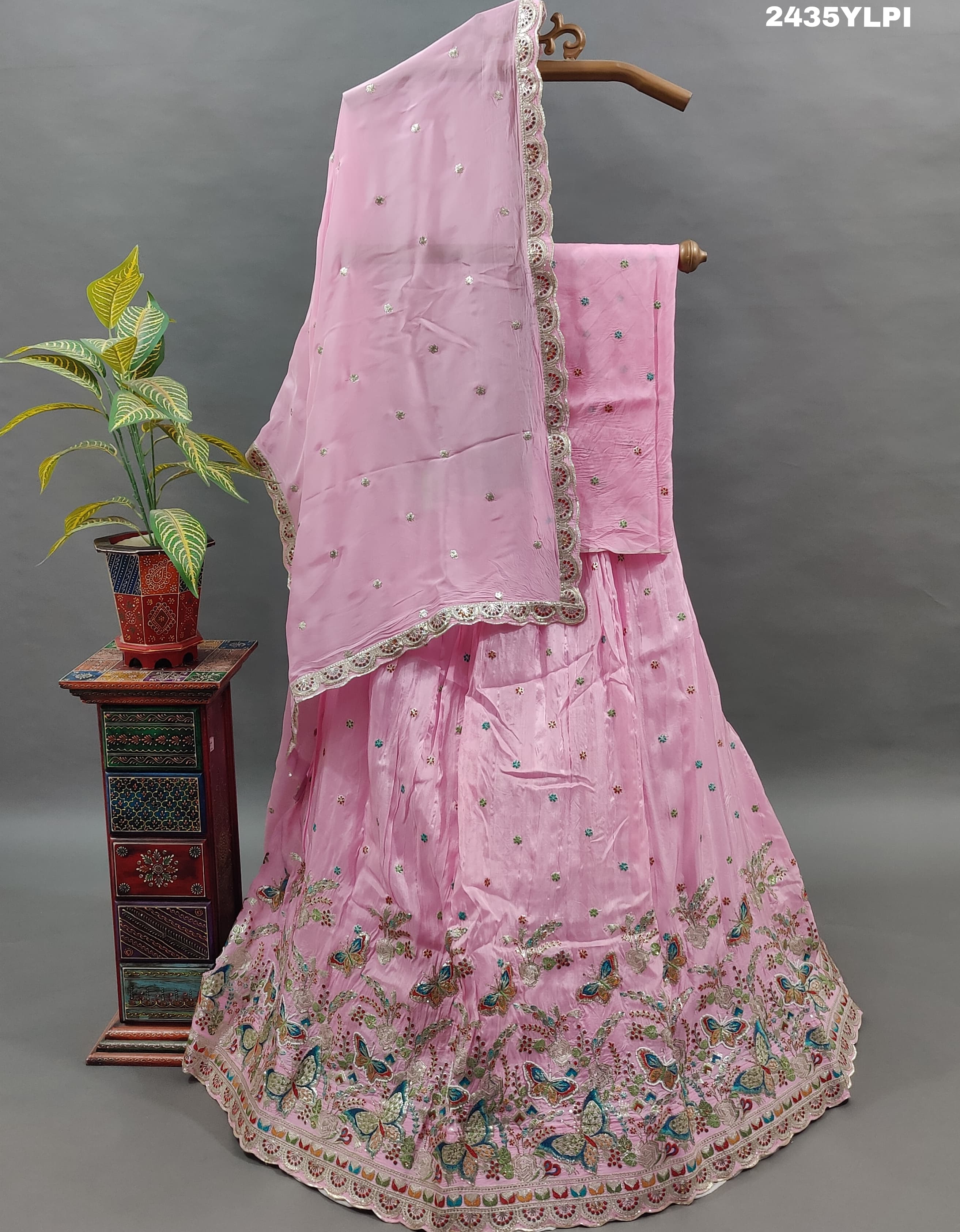 KcPc New Special Chinon Silk Lehenga with Sequin and Gota patti Touches BTU