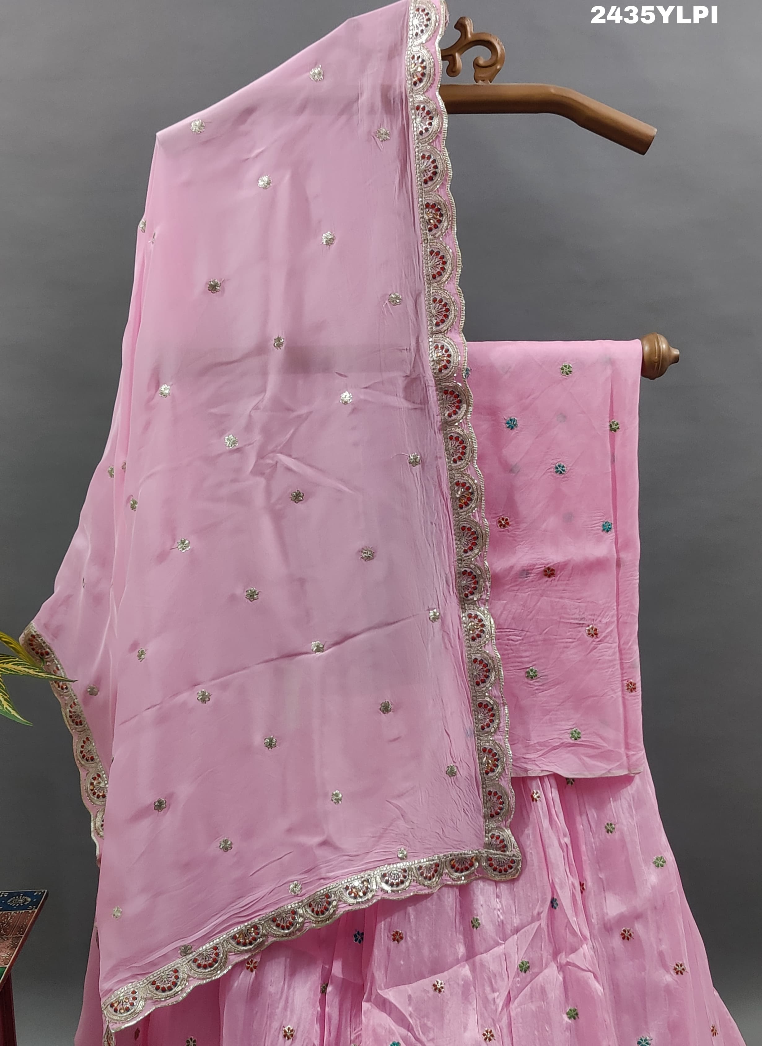 KcPc New Special Chinon Silk Lehenga with Sequin and Gota patti Touches BTU