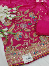 KcPc New Pure chiffon Printed Style With Cutdana Gotapatti work SuitCSA