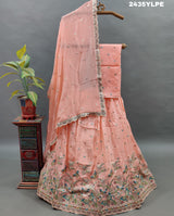 KcPc NewElegant Chinon Silk Lehenga with Sequin and Gota patti Touches BTU