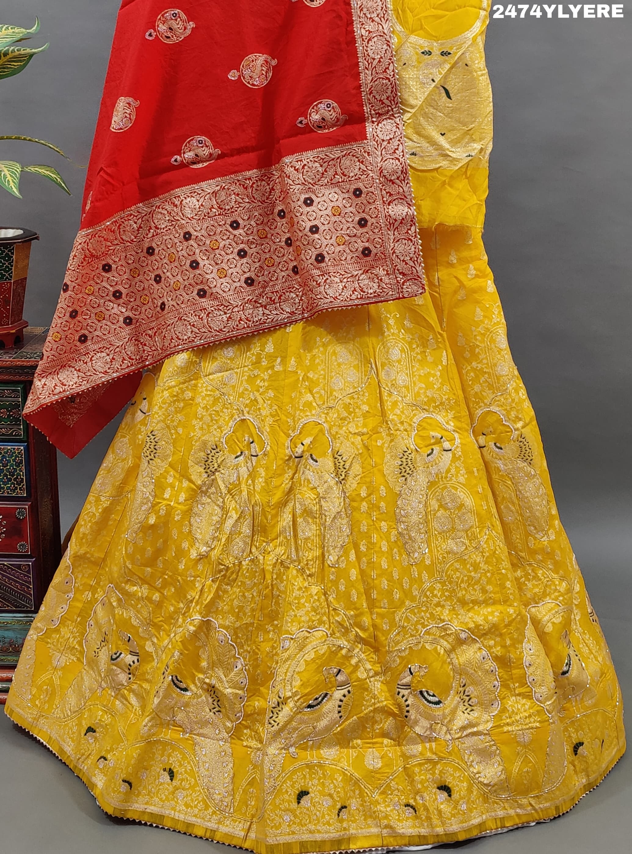 KcPc New Luxury Traditional Lehenga in Upada Silk with Cutdana and Banarasi Styling BTU