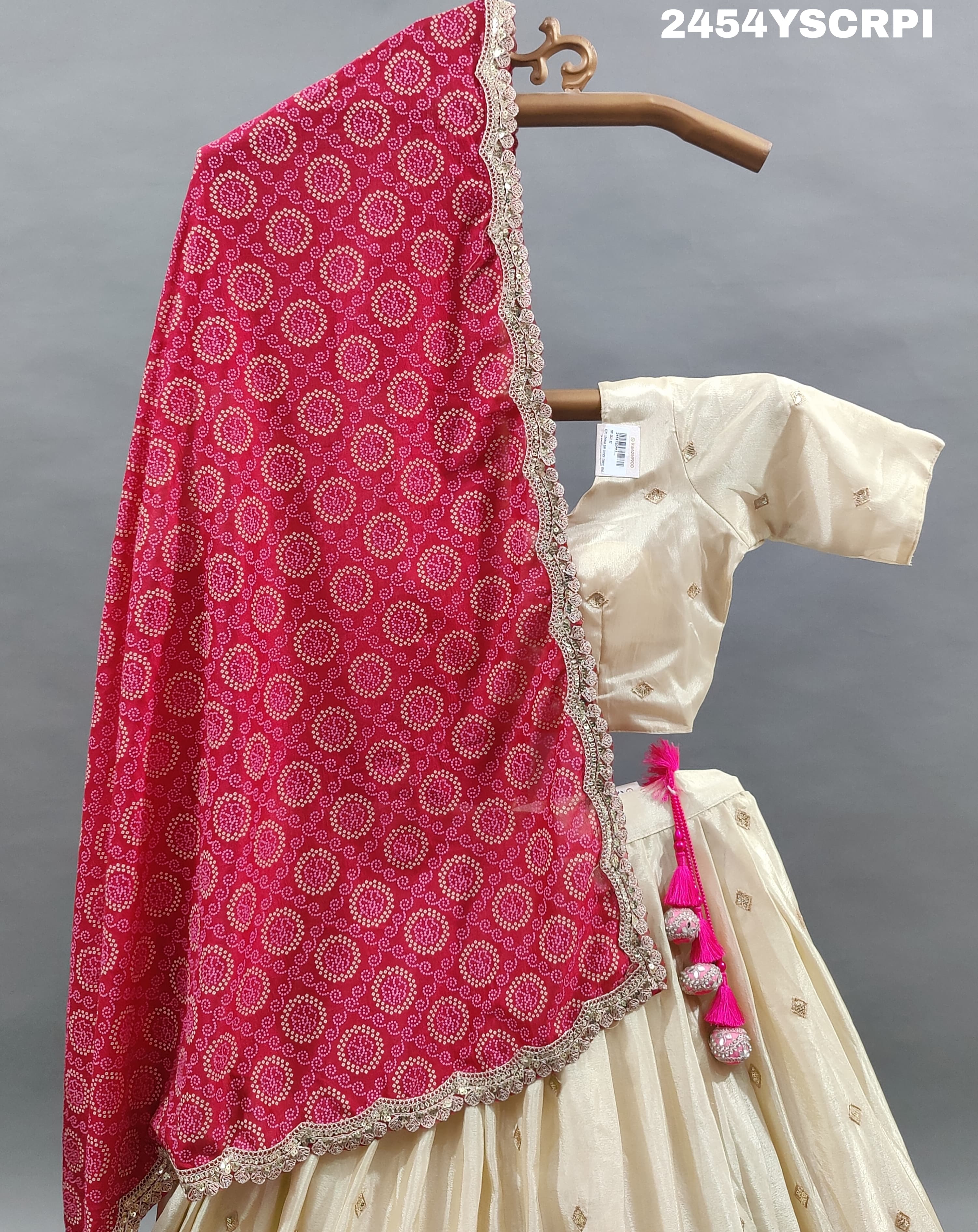 By Bandhani Lehenga With Traditional Wear