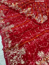 KcPc New Latest Ojariya Bandhani Style With Mukesh work Work Saree AMT