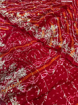 KcPc New Latest Ojariya Bandhani Style With Mukesh work Work Saree AMT
