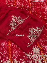 KcPc New Latest Ojariya Bandhani Style With Mukesh work Work Saree AMT