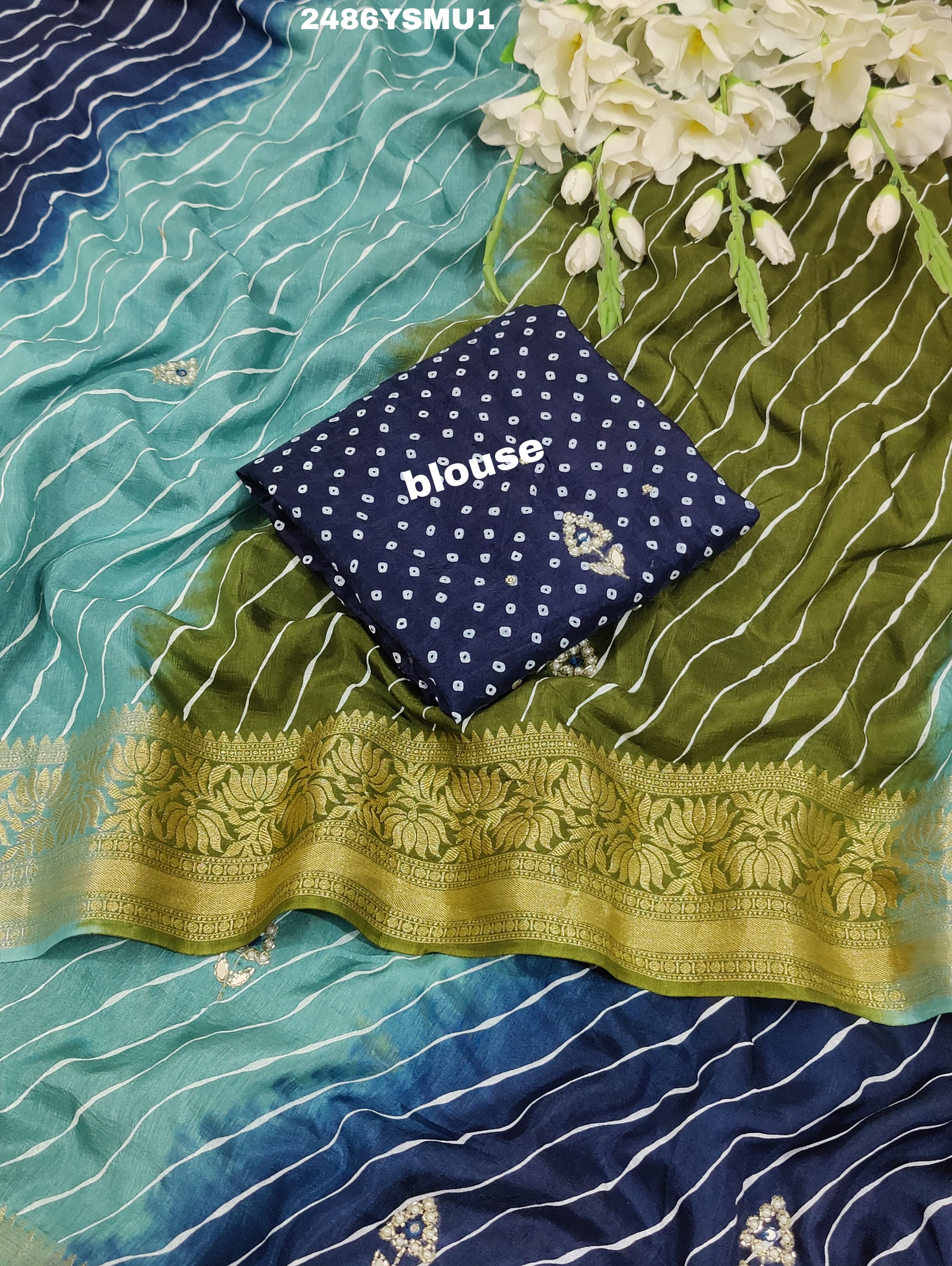 By Banaras Saree WithGotapatti Work