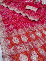 KcPc New Latest Pure Khaddi Georgette With Gotapatti WorkSaree RG