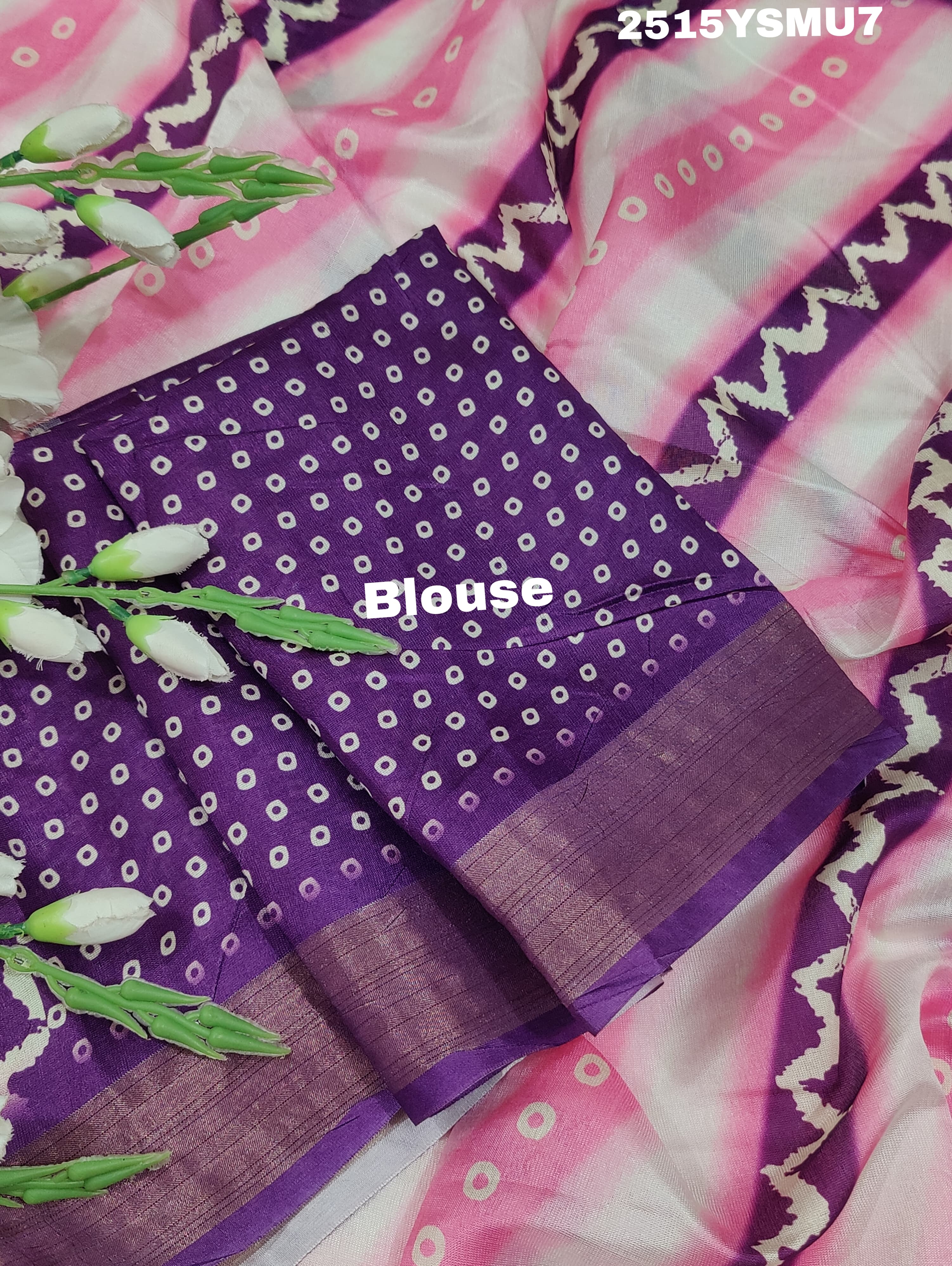 KcPc New Cotton silk Printed Style With Zari Border Saree GAN