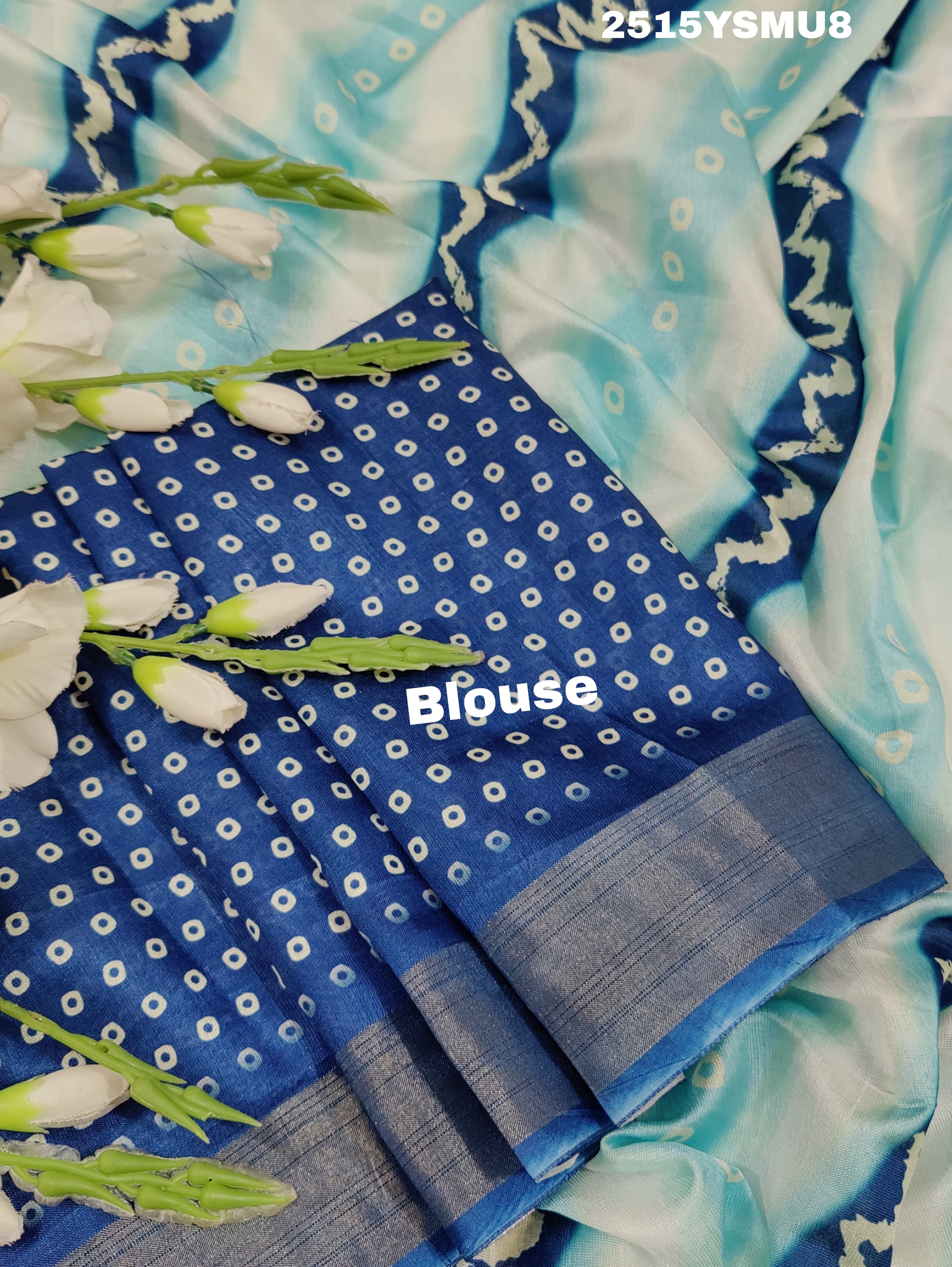 By Leheriya Saree With Party Wear