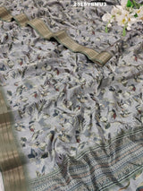 KcPc New Arrival Special Cotton silk Printed Style With Zari Border Saree GAN
