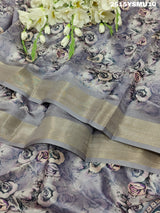 KcPc New Special Cotton silk Printed Style With Zari Border Saree GAN