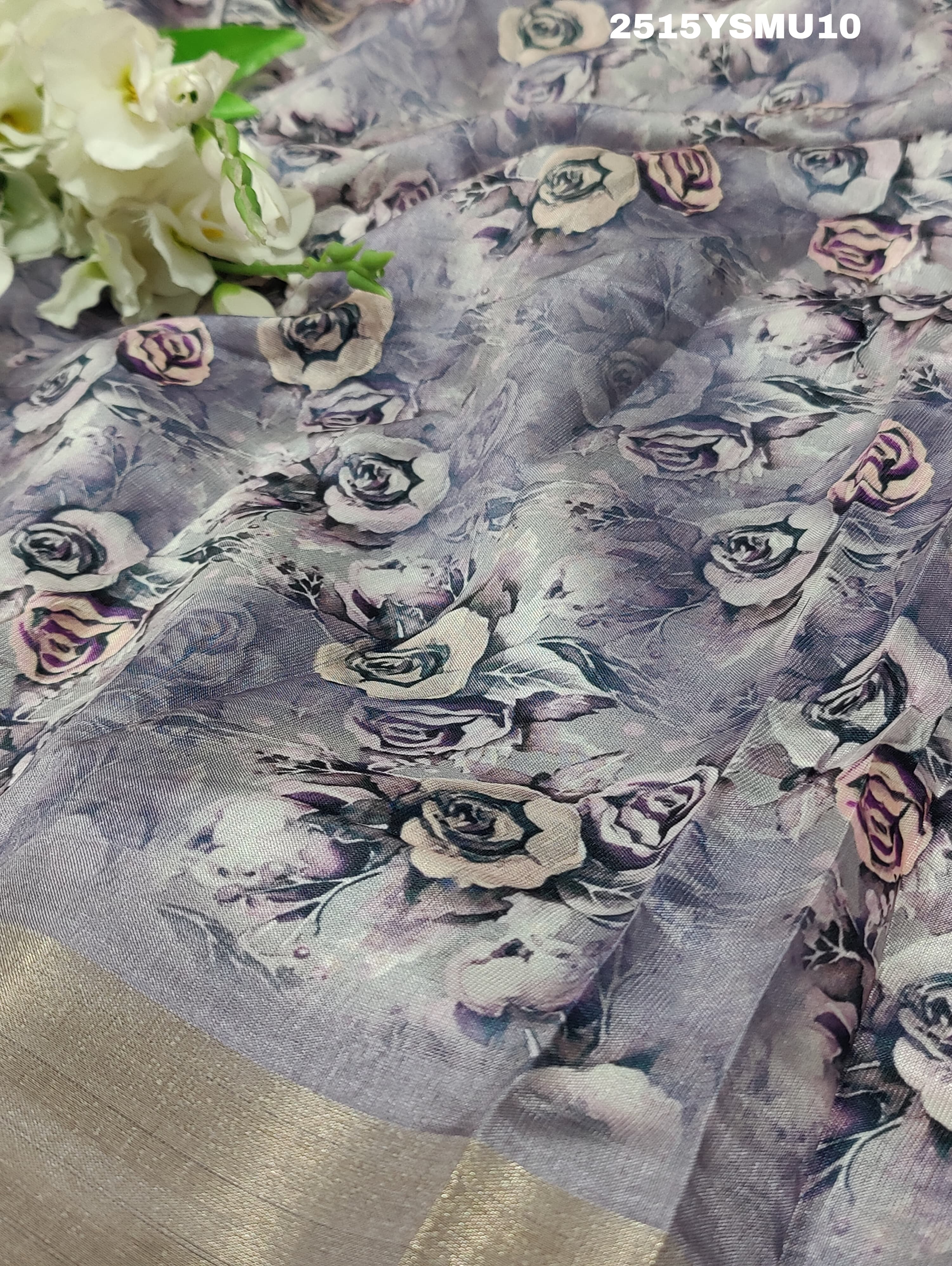 KcPc New Special Cotton silk Printed Style With Zari Border Saree GAN