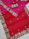 By Bandhani Saree With Party Wear