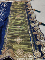 By Bandhani Saree With Party Wear