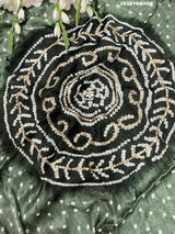 By Bandhani Saree With Party Wear