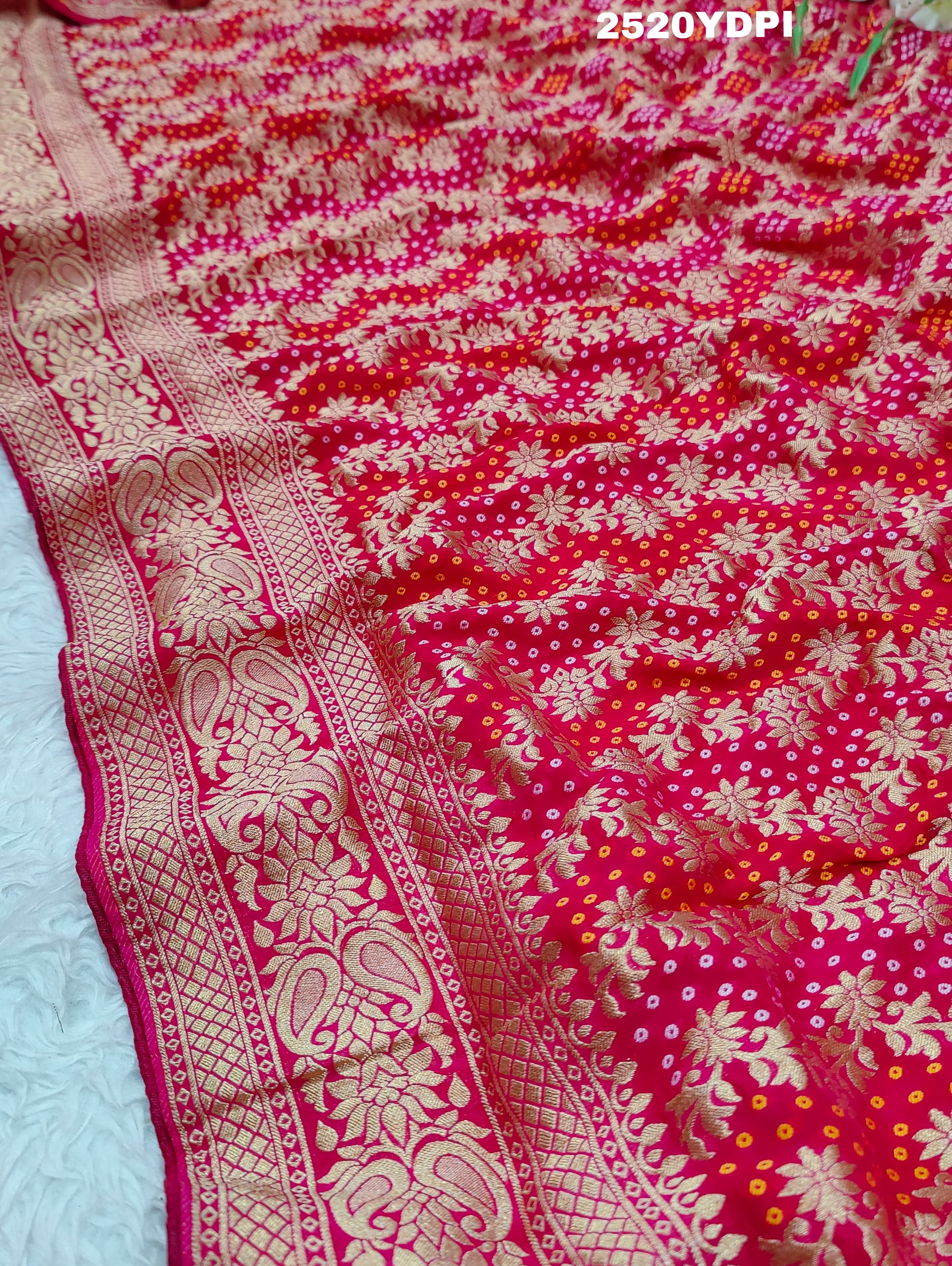 KcPc Latest Khaddi Geoegette Bandhani Style Dupatta RG