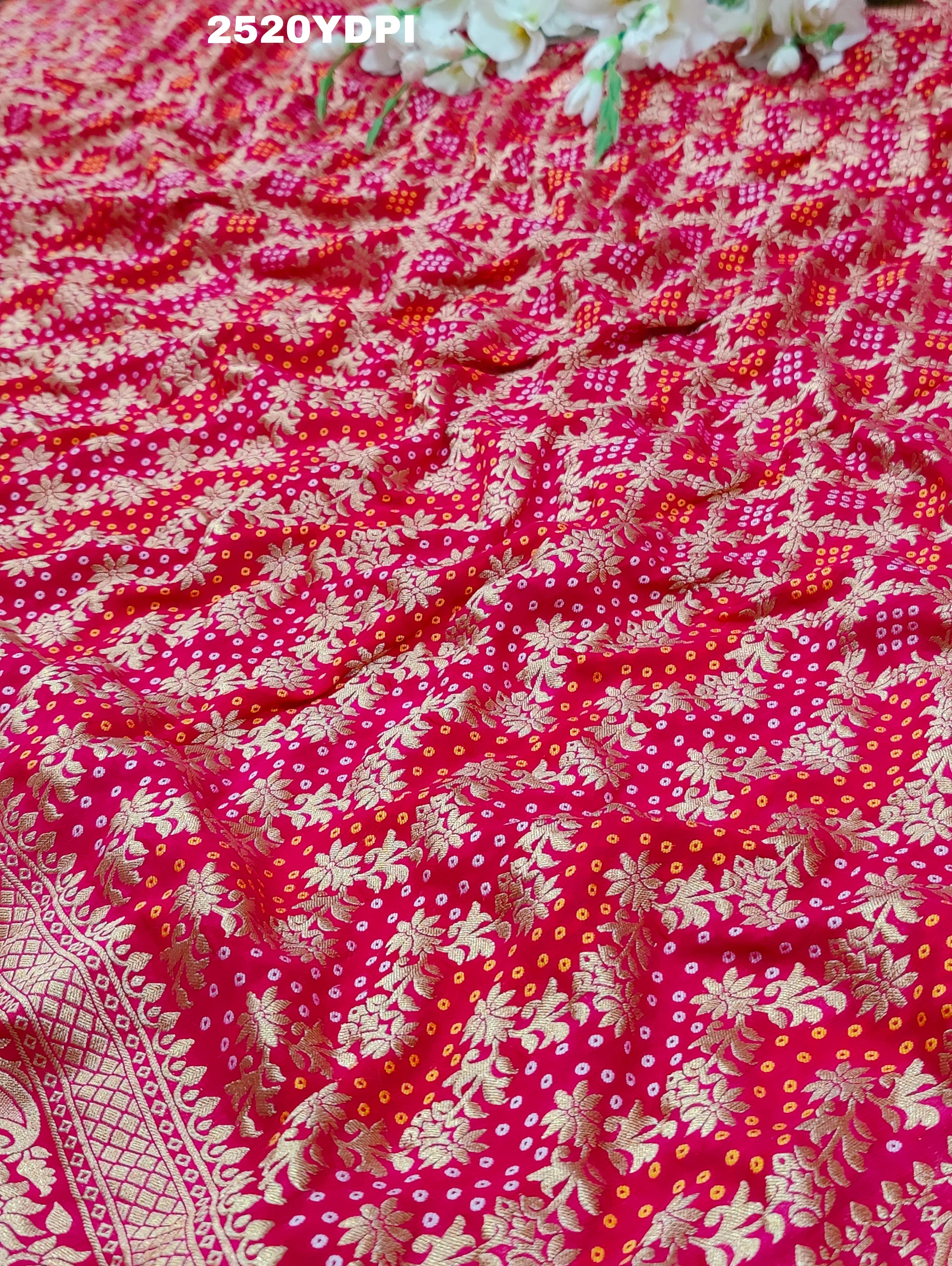 KcPc Latest Khaddi Geoegette Bandhani Style Dupatta RG