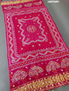 KcPc New Latest Designer Gaji Silk Bandhani Ghatchola Gotapatti Work DupattaSATISH
