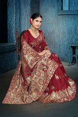 By Banarasi Saree With Festive Wear