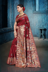 By Banarasi Saree With Festive Wear