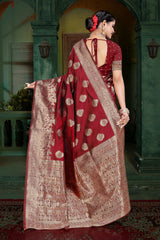 KcPc Dola Silk Banarasi Rich Zari Weaving Palu Saree DC
