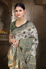 KcPc Elegant Festive Saree in Banarasi Dola Silk With Blouse DC