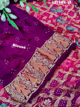 Janglaw Bandhani style in kaddi fabric