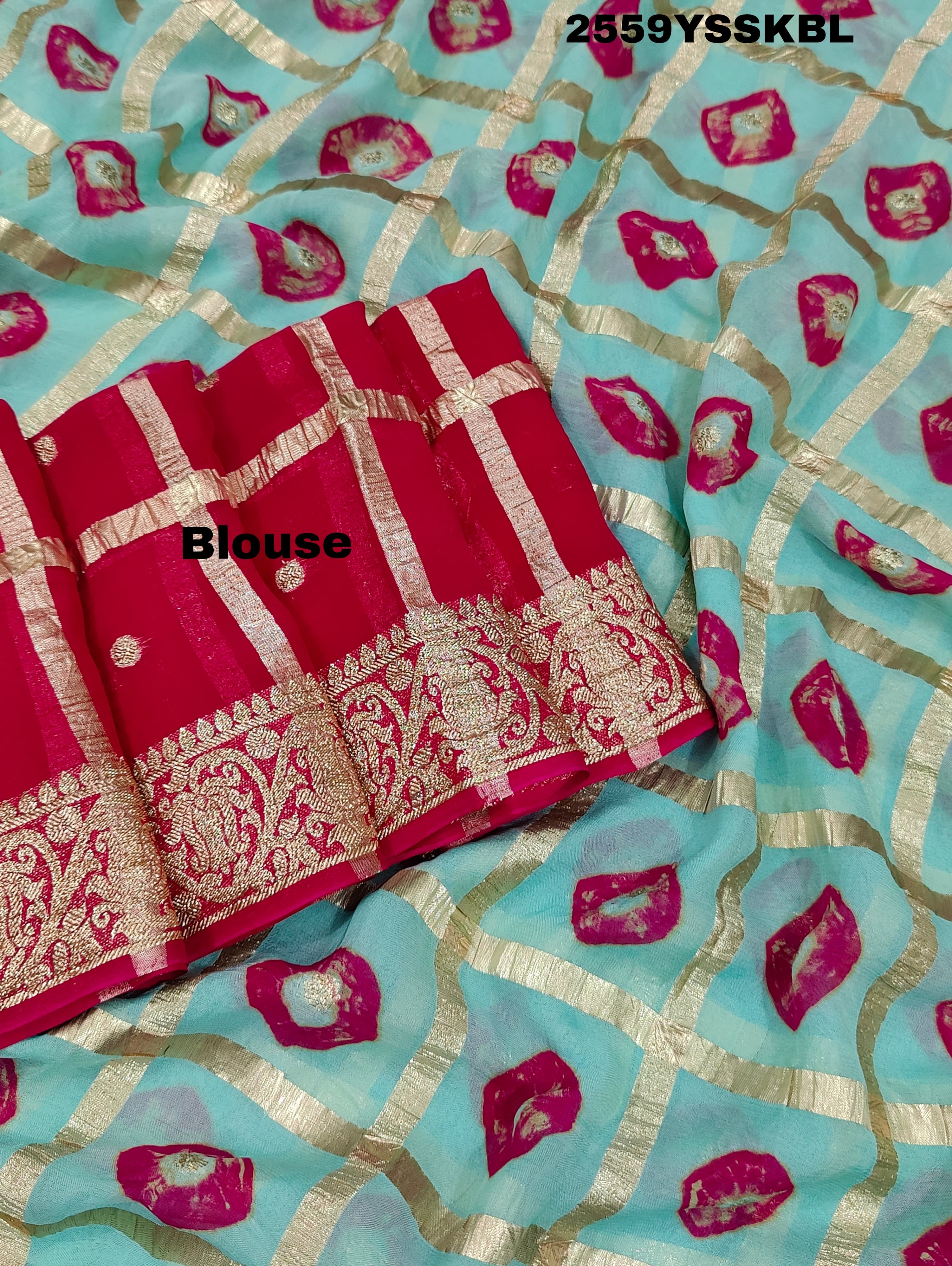 KcPc Elegant Georgette Casual Saree with Zari WeavingCHAND