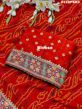By New Bandhani Saree in Soft Georgette With Festive Wear