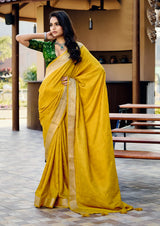 By Latest Saree in Rich Dola Silk Fabric With Festive Wear