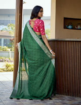 By Latest Saree in Rich Dola Silk Fabric With Festive Wear