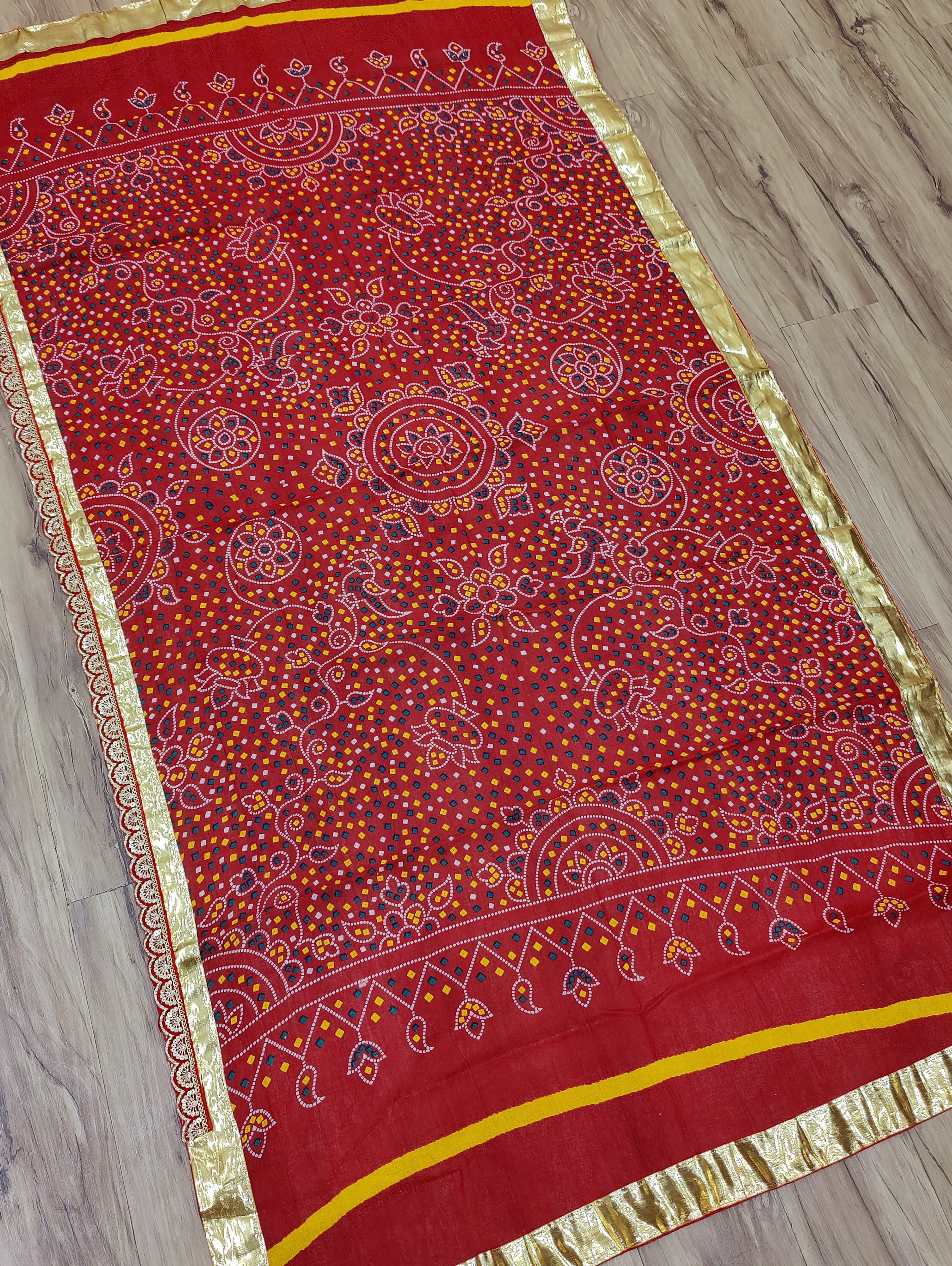 By New Pila Chunri in Soft Cotton With Shubh Mangal Wear