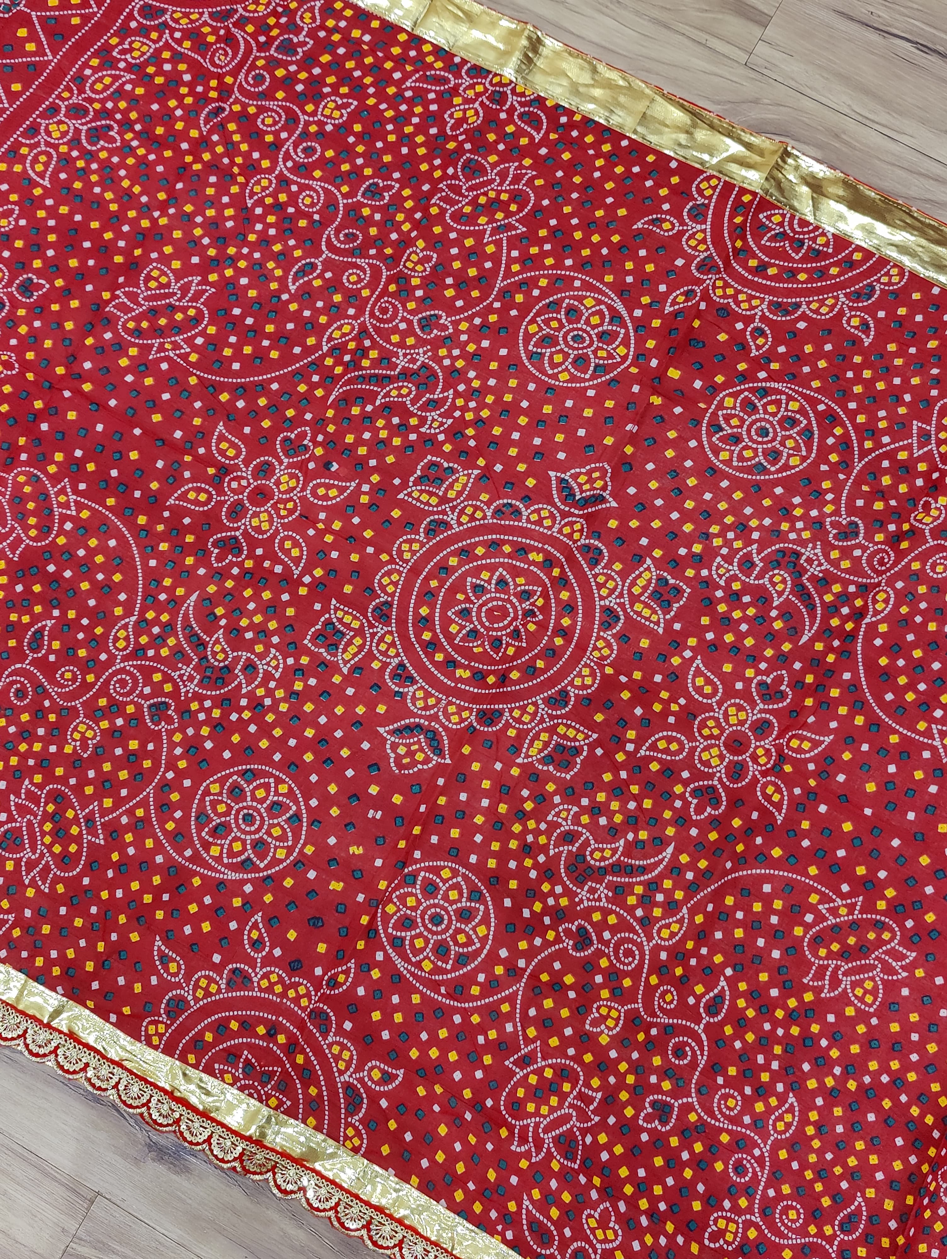 By New Pila Chunri in Soft Cotton With Shubh Mangal Wear