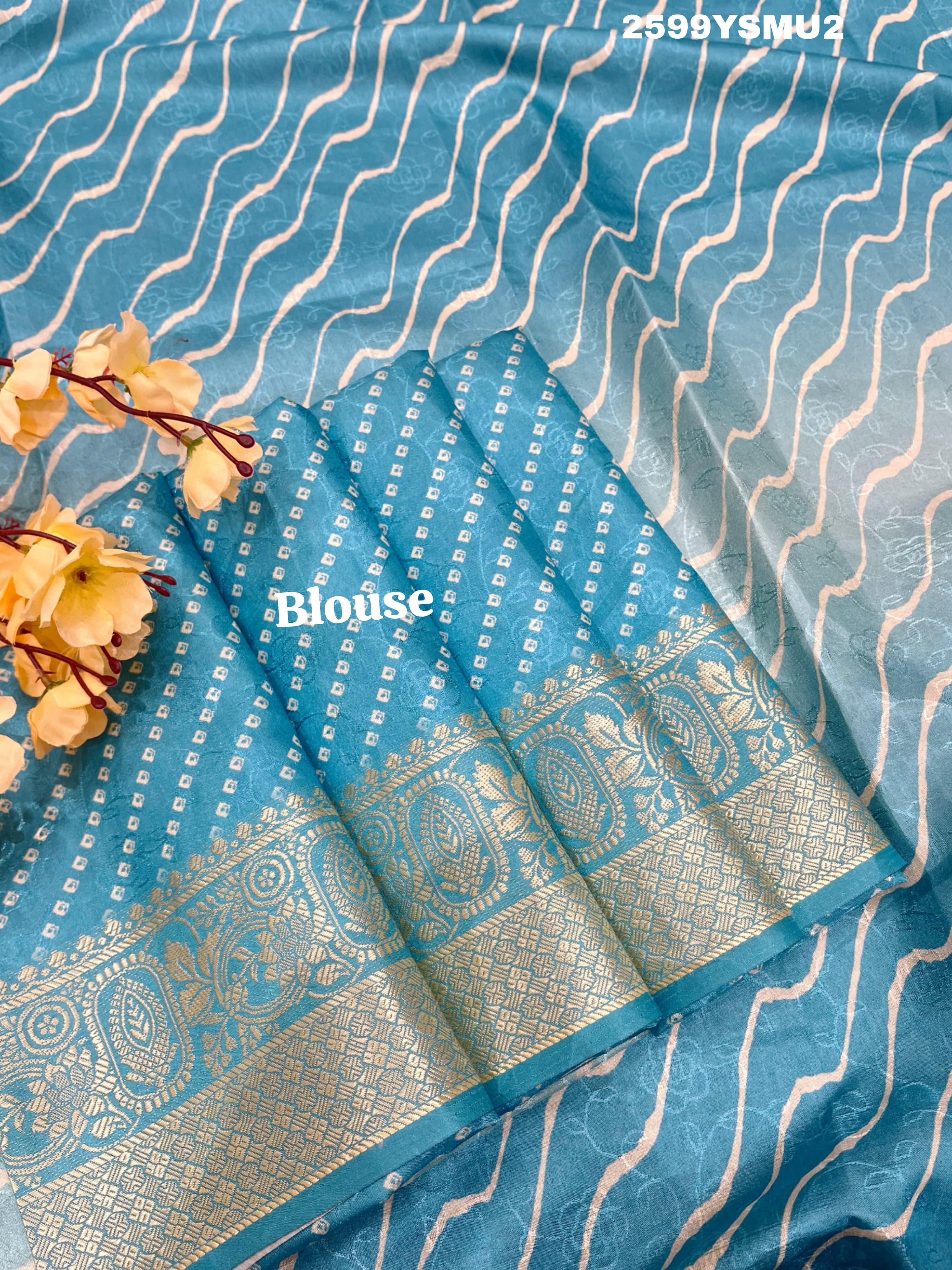 KcPc New Arrival Dola Silk Leheriya Style With Zari border Saree GAN