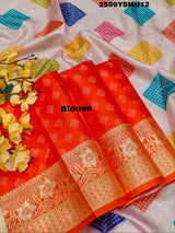 By New Dola Silk Bollywood Style With Zari border Saree