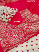 ByNew LaunchChinon Bandhani Style with Zari Border Work Saree
