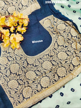 ByNew LaunchChinon Bandhani Style with Zari Border Work Saree