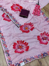 New Launch Tissue Silk Printed Style With Siroski Dimond Work Saree