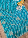 New Chinon Leheriya Style with Gotapatti Work Saree