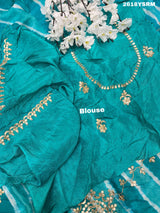 New Chinon Leheriya Style with Gotapatti Work Saree