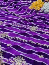 New Chinon Leheriya Style with Gotapatti Work Saree