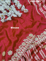 By Leheriya Saree With Gotapatti Work