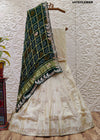 Upada Silk Lehenga Gaji Silk Gharchola Dupatta Cutdana Gotapatti