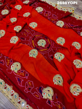 By New Latest Ojariya Bandhani Style With Belbuti Work Odhna