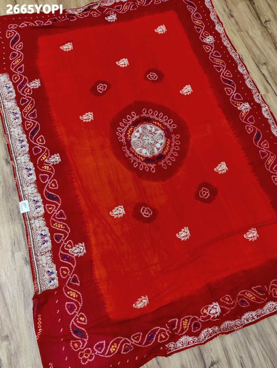 By New Pure Ojariya Fabric with Handcrafted Zardosi Work Odhna