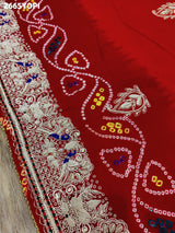 By New Pure Ojariya Fabric with Handcrafted Zardosi Work Odhna