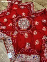 By New Pure Ojariya Fabric with Handcrafted Zardosi Work Odhna