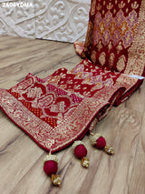 KcPc New Georgette Banarasi Style With Zari weaving Work Dupatta MOH